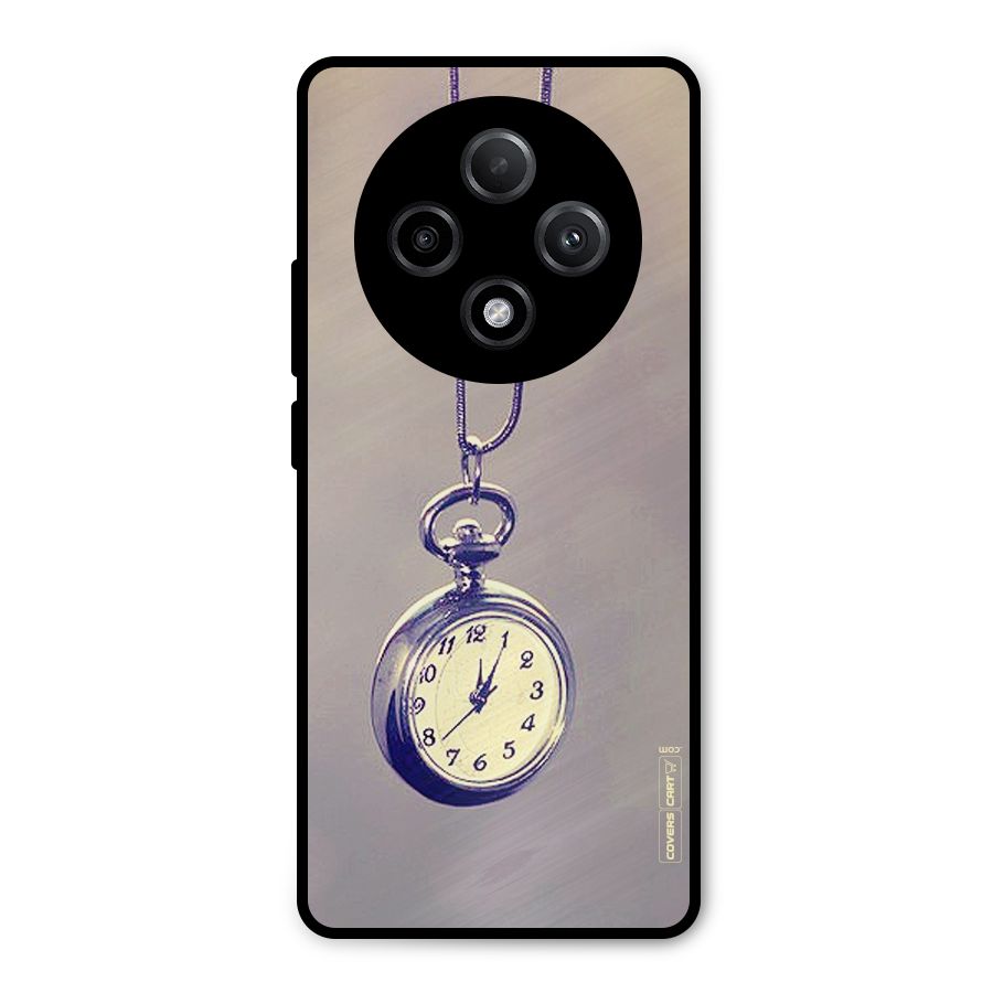 Clock Locket Metal Back Case for Oppo F27 Pro Plus