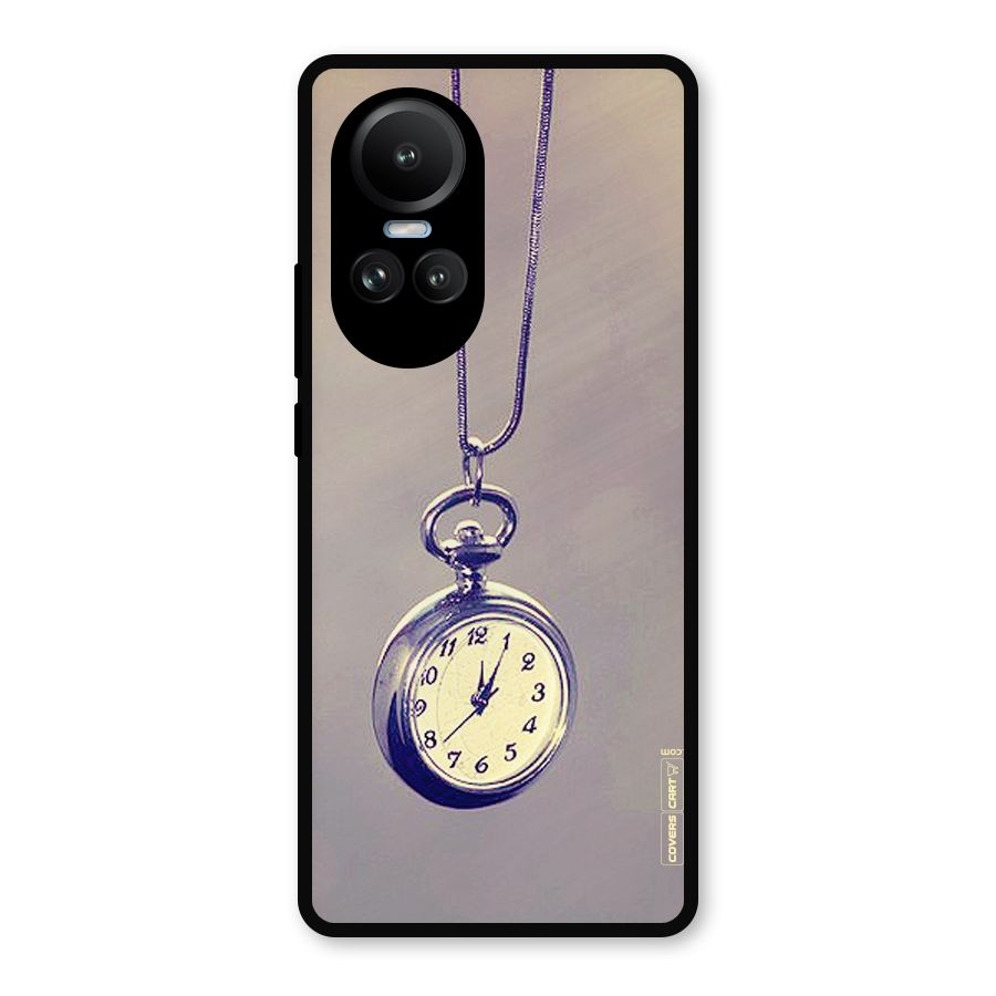 Clock Locket Metal Back Case for Oppo Reno10