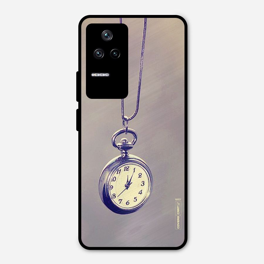 Clock Locket Metal Back Case for Poco F4 5G