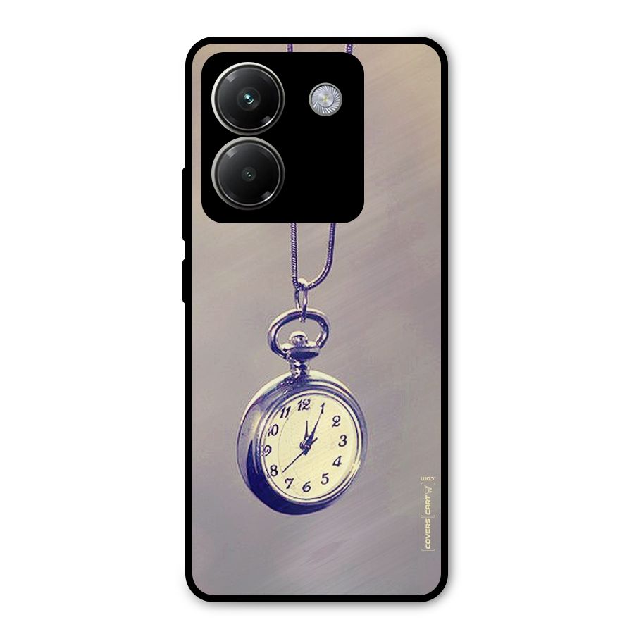 Clock Locket Metal Back Case for Poco M7 Pro 5G