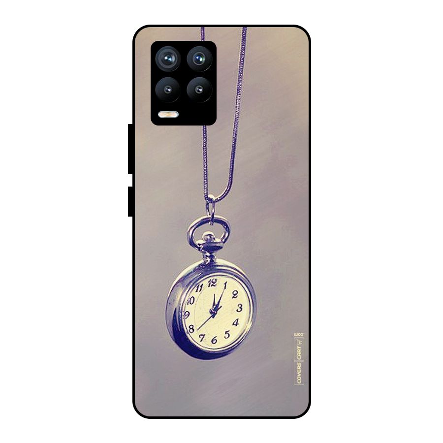 Clock Locket Metal Back Case for Realme 8 Pro