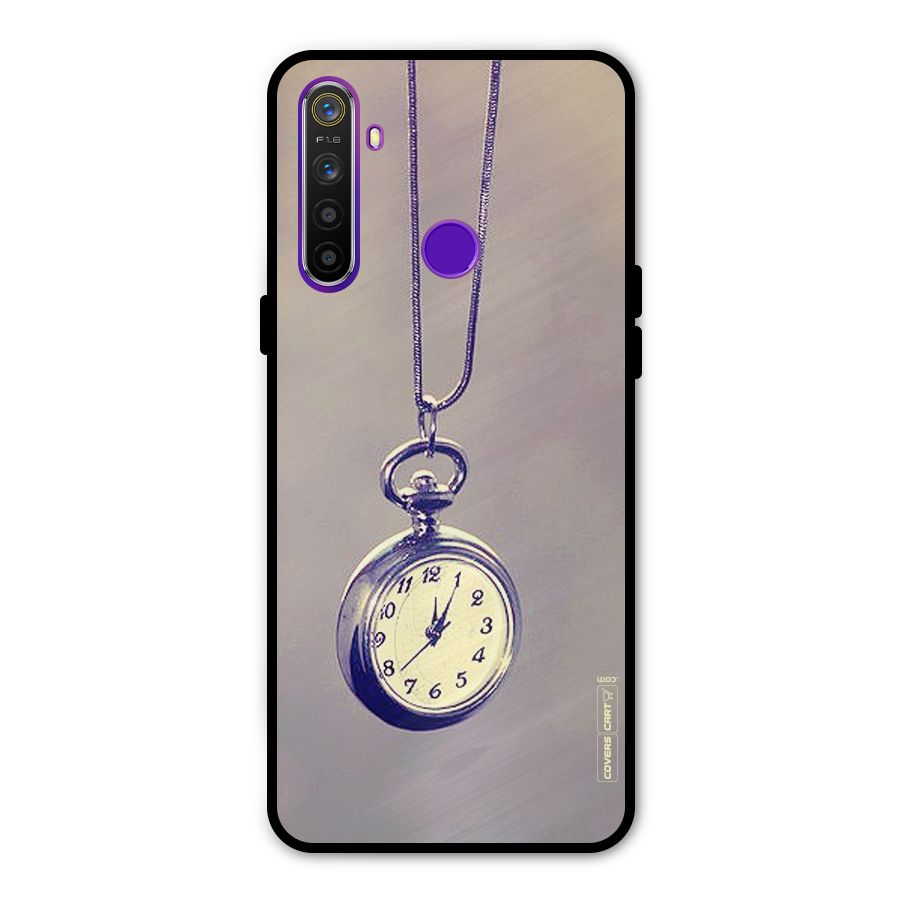 Clock Locket Metal Back Case for Realme Narzo 10