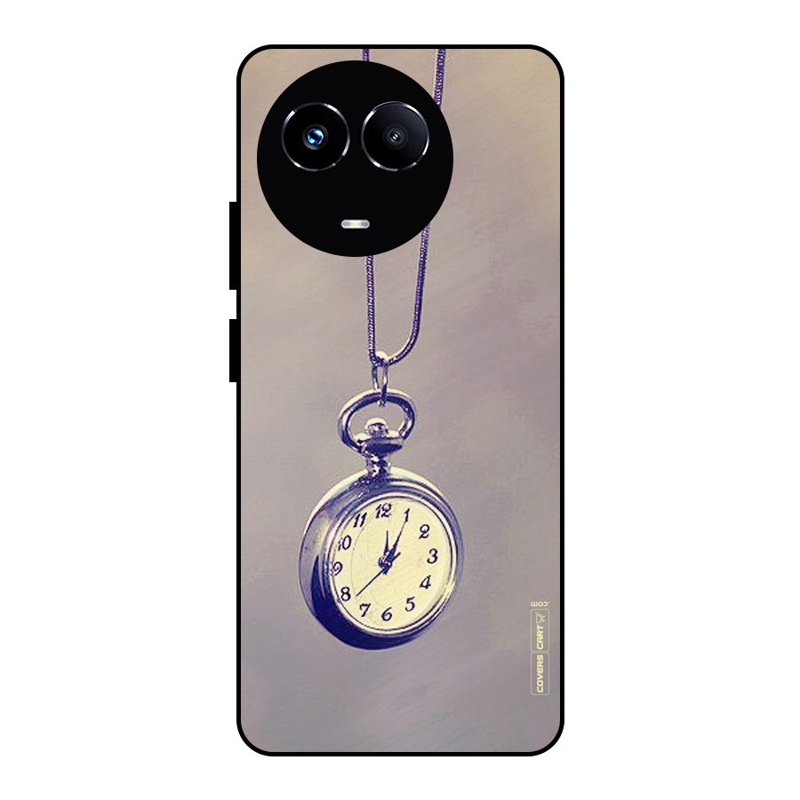 Clock Locket Metal Back Case for Realme Narzo 60X