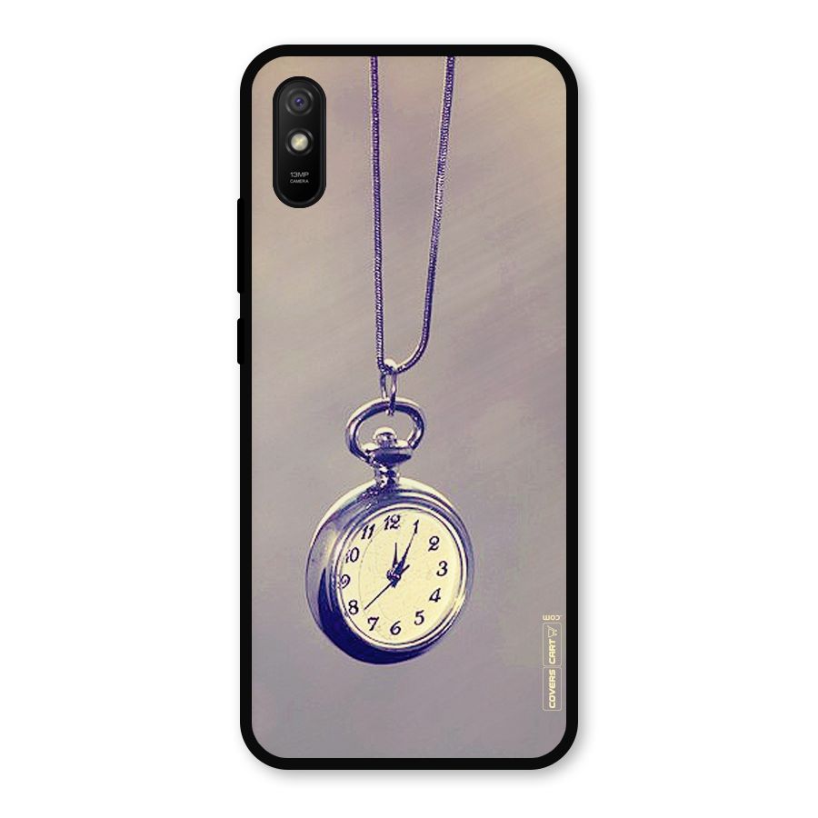 Clock Locket Metal Back Case for Redmi 9i
