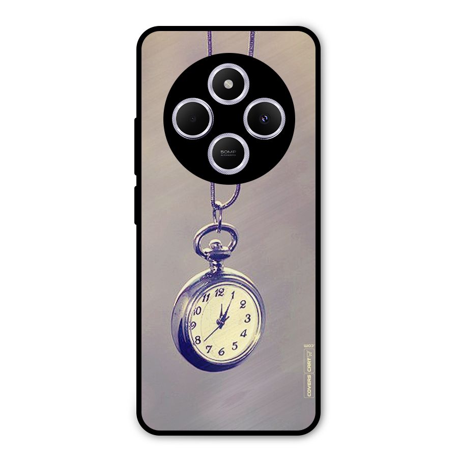 Clock Locket Metal Back Case for Redmi A4