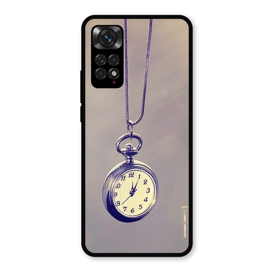 Clock Locket Metal Back Case for Redmi Note 11s