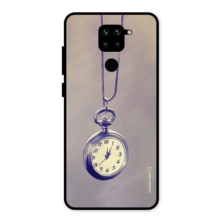 Clock Locket Metal Back Case for Redmi Note 9