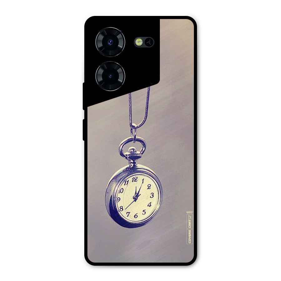 Clock Locket Metal Back Case for Tecno Pova 5 Pro 5G
