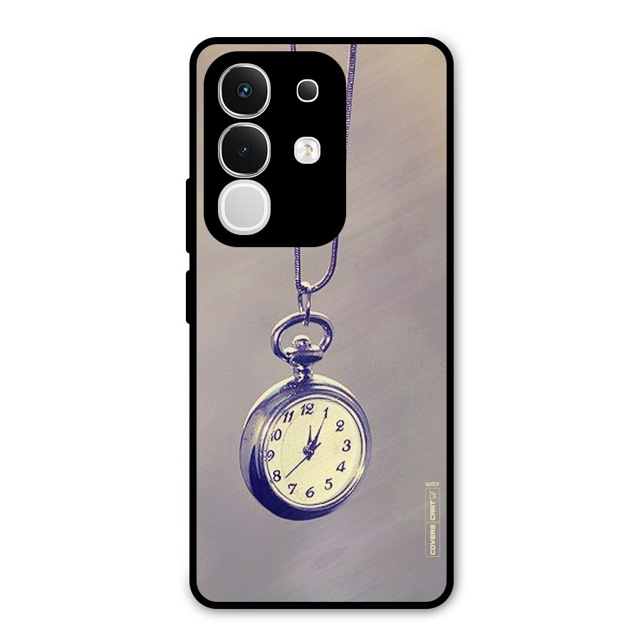 Clock Locket Metal Back Case for Vivo T4x