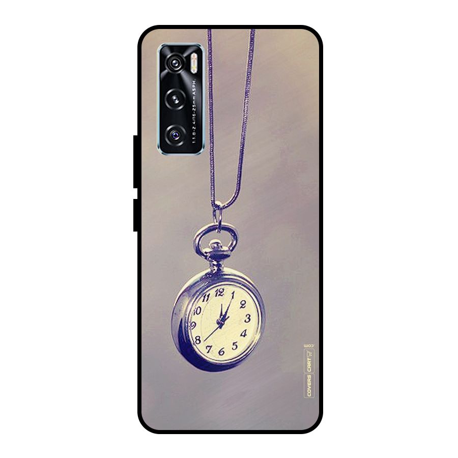 Clock Locket Metal Back Case for Vivo V20 SE
