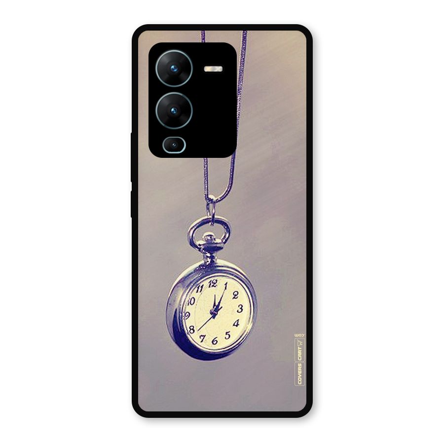 Clock Locket Metal Back Case for Vivo V25 Pro