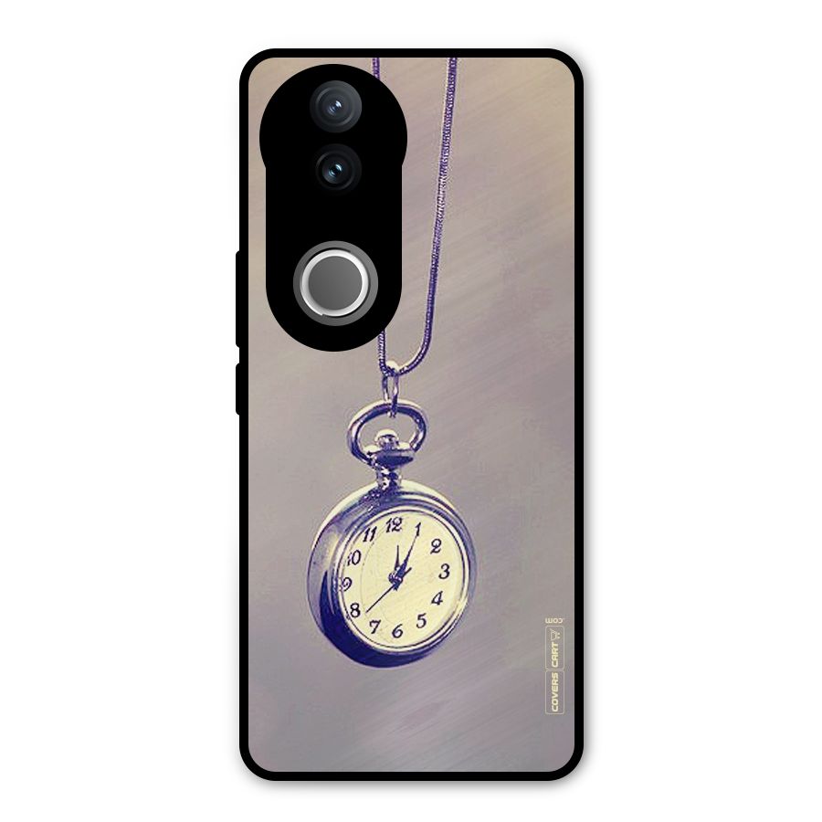 Clock Locket Metal Back Case for Vivo V50