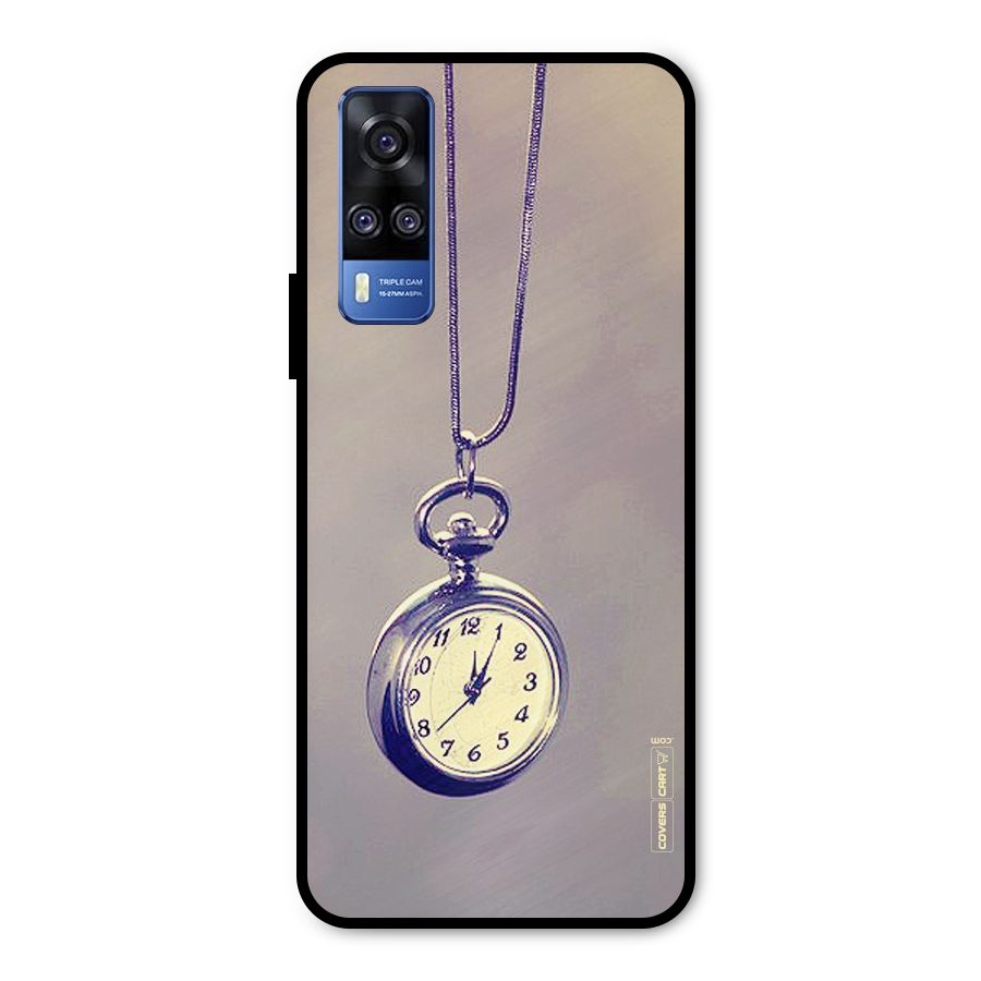 Clock Locket Metal Back Case for Vivo Y51A