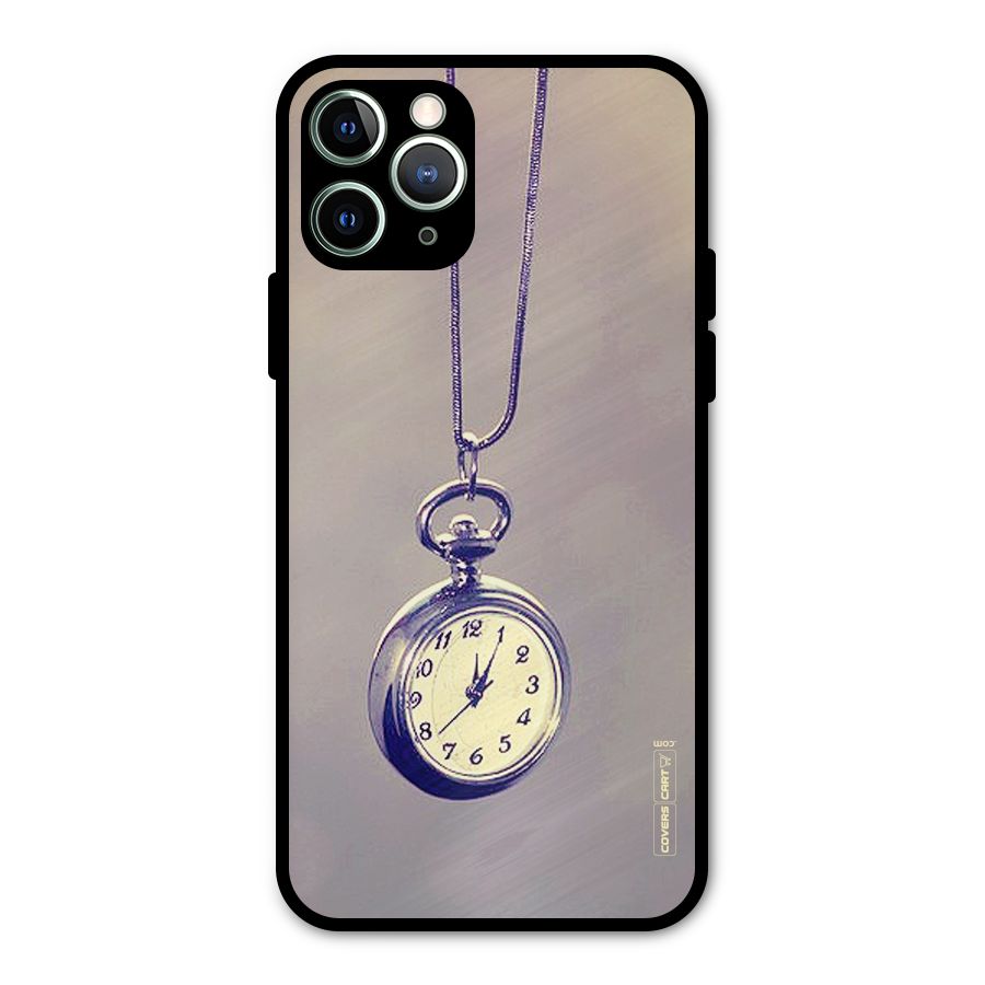 Clock Locket Metal Back Case for iPhone 11 Pro Max