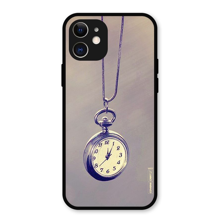 Clock Locket Metal Back Case for iPhone 12