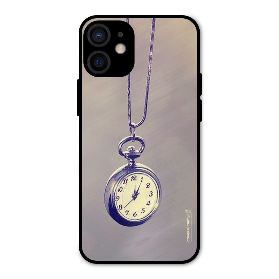 Clock Locket Metal Back Case for iPhone 12 Mini