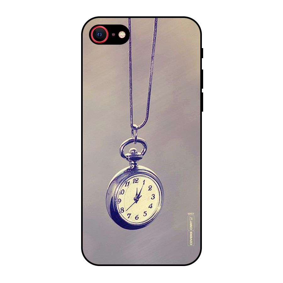 Clock Locket Metal Back Case for iPhone SE 2020