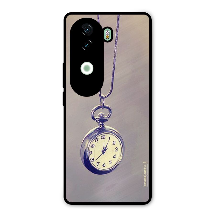 Clock Locket Metal Back Case for iQOO Z9s