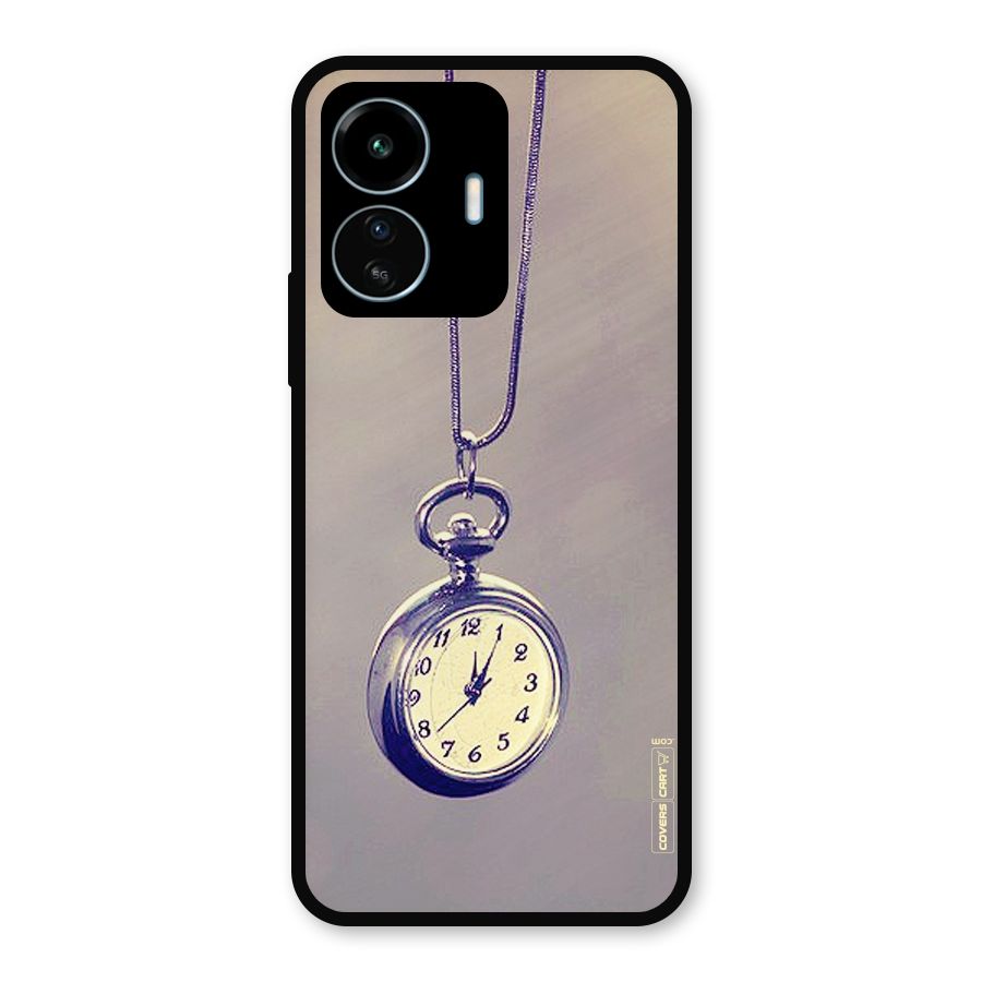 Clock Locket Metal Back Case for vivo iQOO Z6 Lite 5G