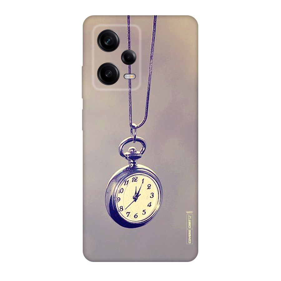 Clock Locket Original Polycarbonate Back Case for Redmi Note 12 Pro