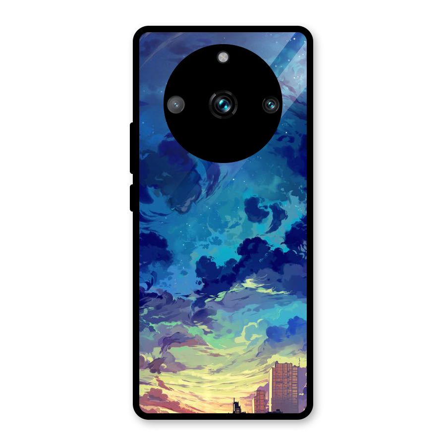Cloud Art Glass Back Case for Realme 11 Pro