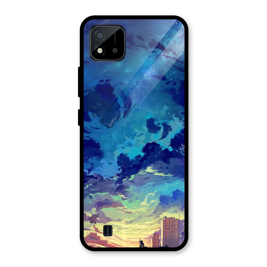 Cloud Art Glass Back Case for Realme C11 2021