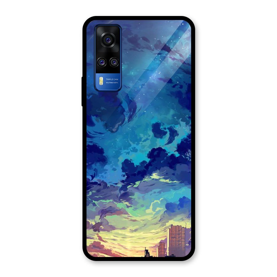 Cloud Art Glass Back Case for Vivo Y31