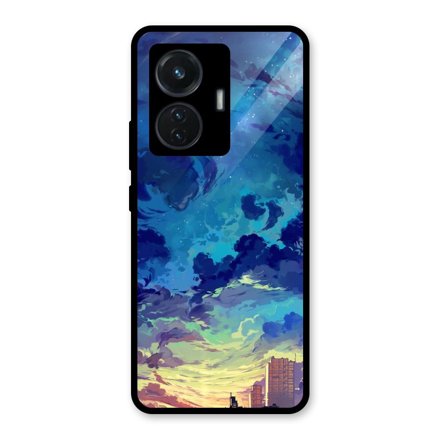 Cloud Art Glass Back Case for iQOO Z6 44W