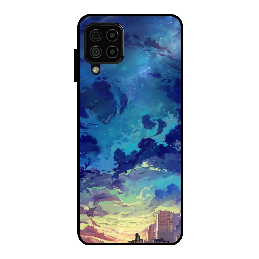 Cloud Art Metal Back Case for Galaxy A22 4G
