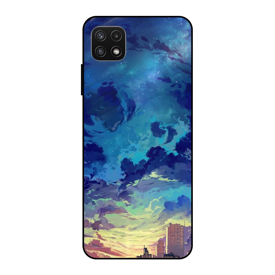 Cloud Art Metal Back Case for Galaxy A22 5G