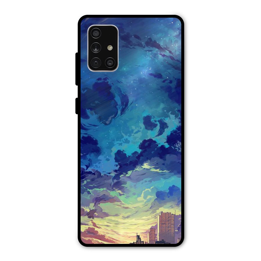 Cloud Art Metal Back Case for Galaxy A71