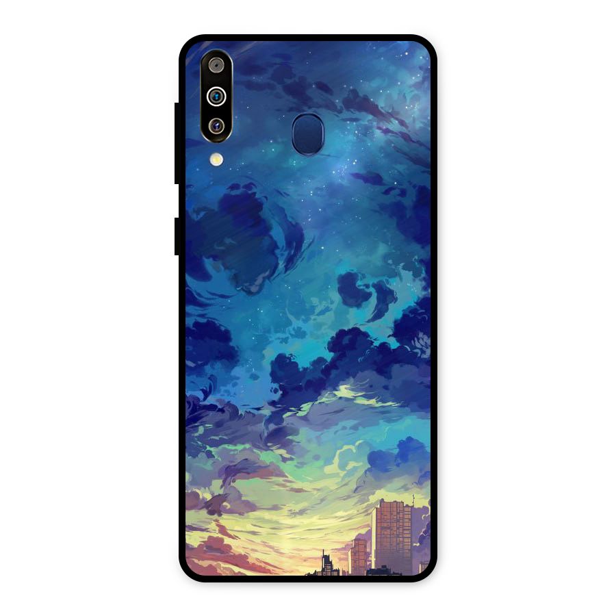 Cloud Art Metal Back Case for Galaxy M30