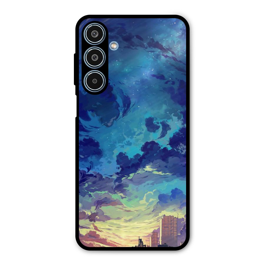 Cloud Art Metal Back Case for Galaxy M35