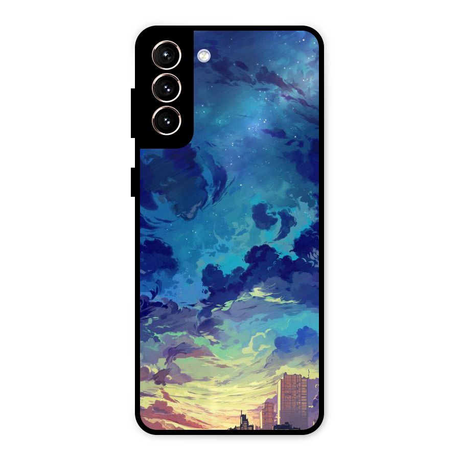 Cloud Art Metal Back Case for Galaxy S21 Plus