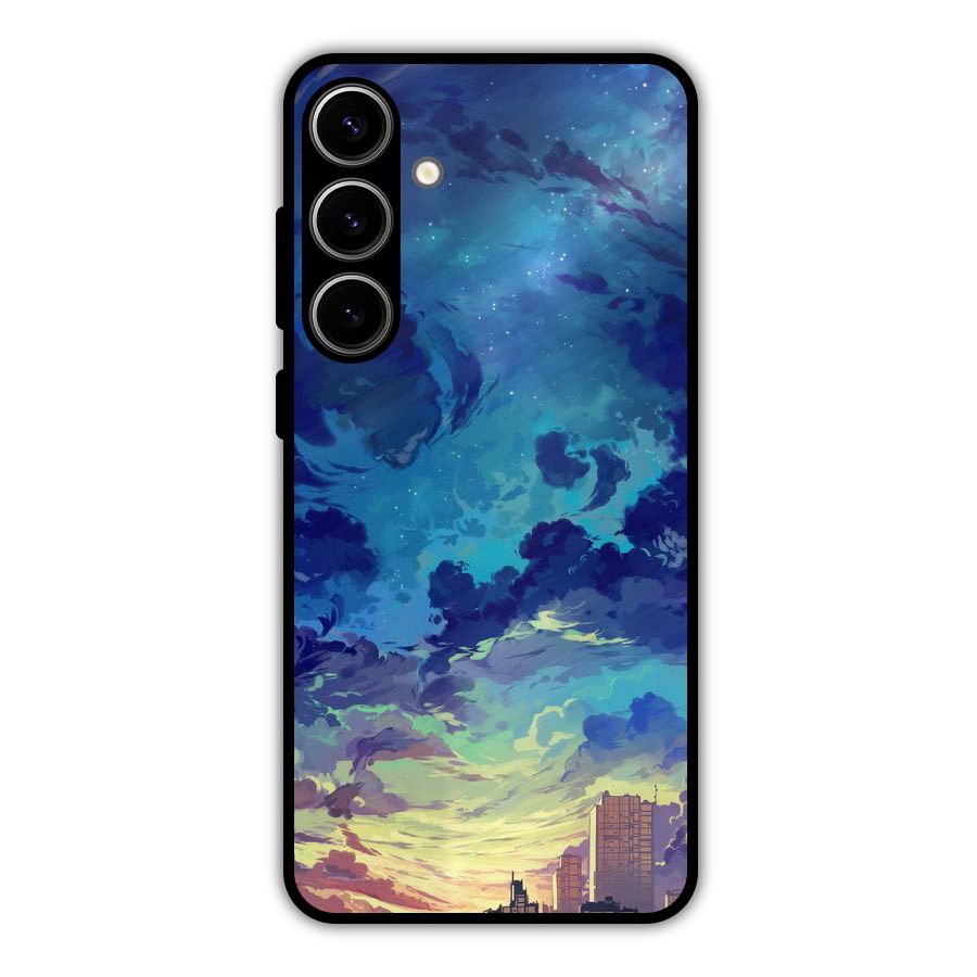 Cloud Art Metal Back Case for Galaxy S24 Plus