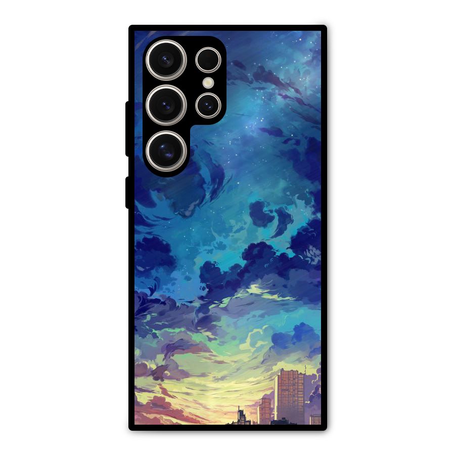 Cloud Art Metal Back Case for Galaxy S24 Ultra