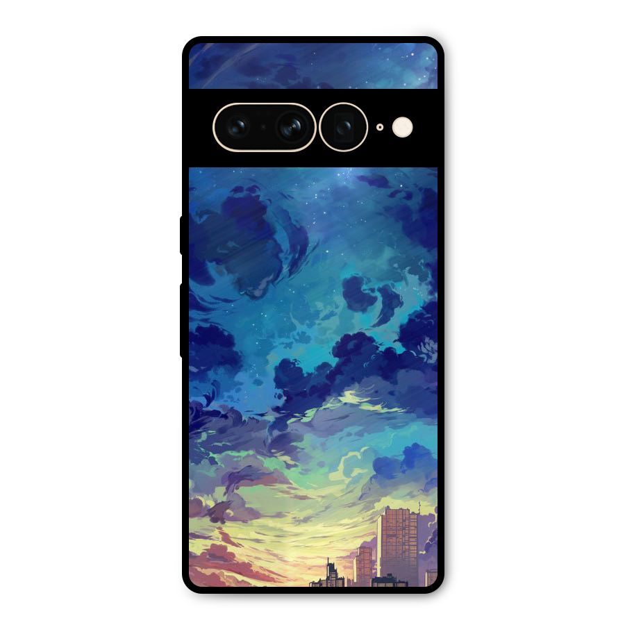 Cloud Art Metal Back Case for Google Pixel 7 Pro