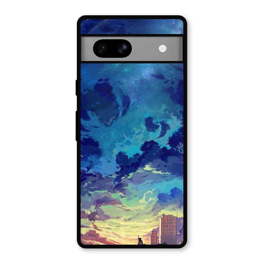 Cloud Art Metal Back Case for Google Pixel 7a