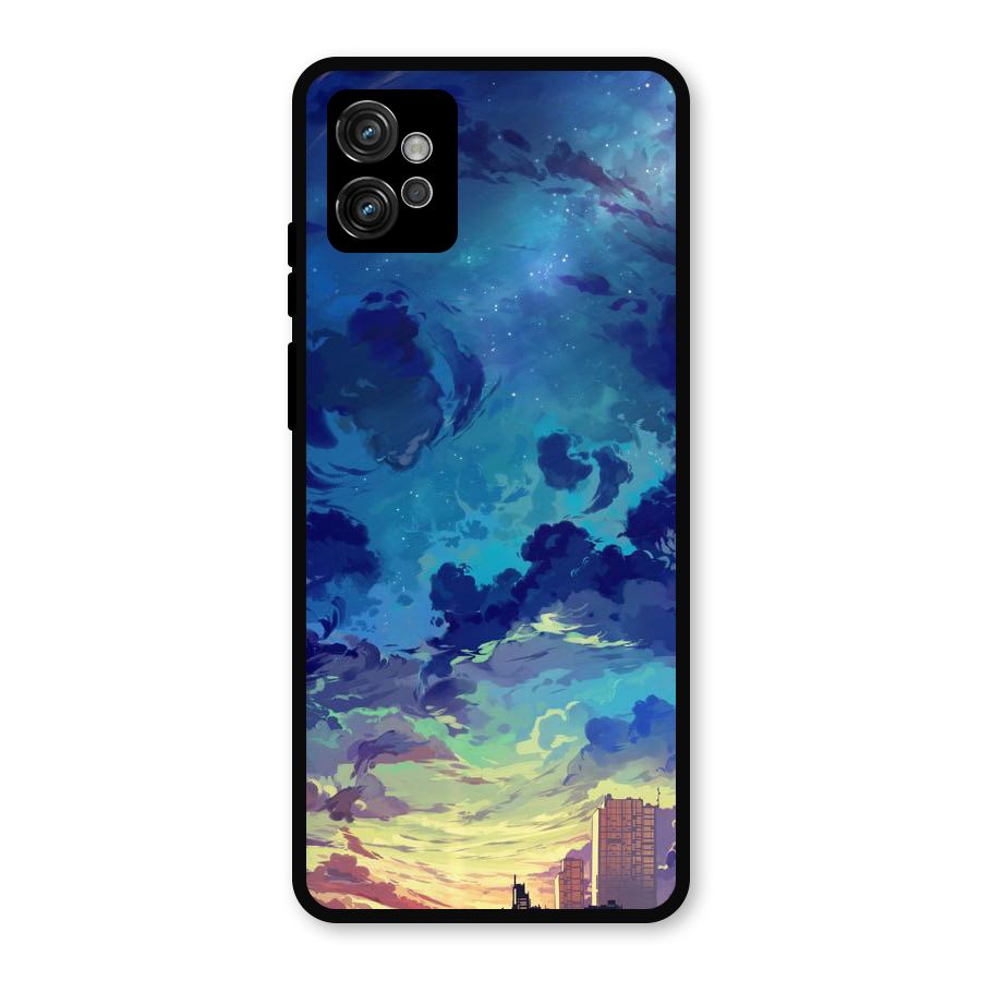 Cloud Art Metal Back Case for Moto G32