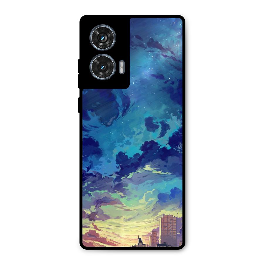 Cloud Art Metal Back Case for Motorola Edge 50 Fusion