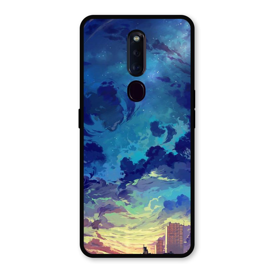 Cloud Art Metal Back Case for Oppo F11 Pro