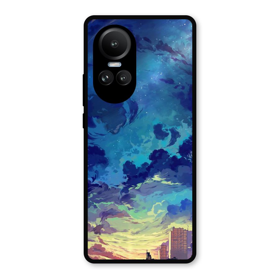 Cloud Art Metal Back Case for Oppo Reno10 Pro