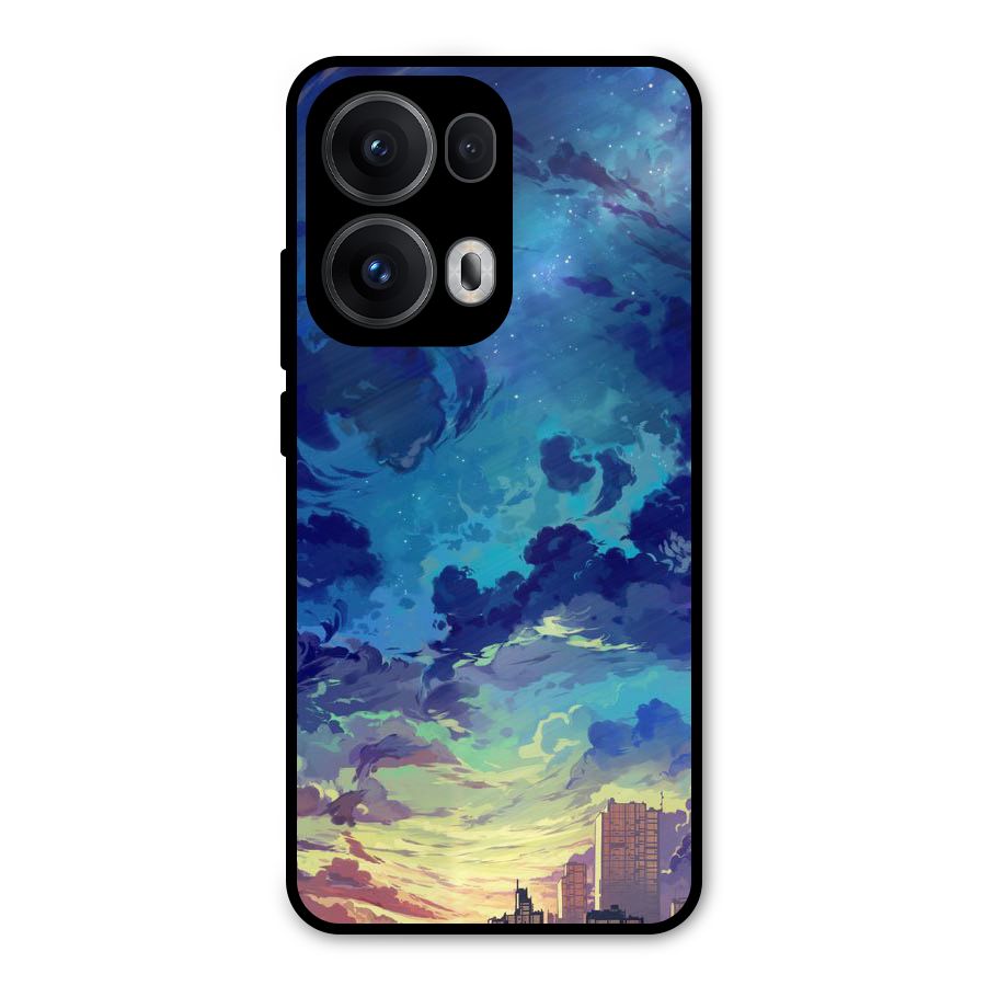 Cloud Art Metal Back Case for Oppo Reno13 Pro