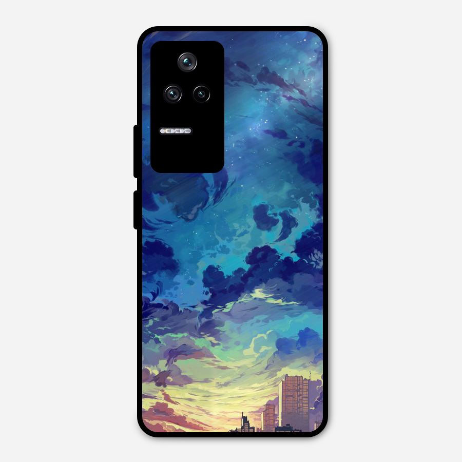 Cloud Art Metal Back Case for Poco F4 5G