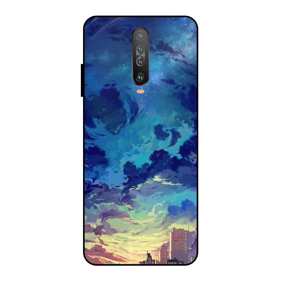 Cloud Art Metal Back Case for Poco X2