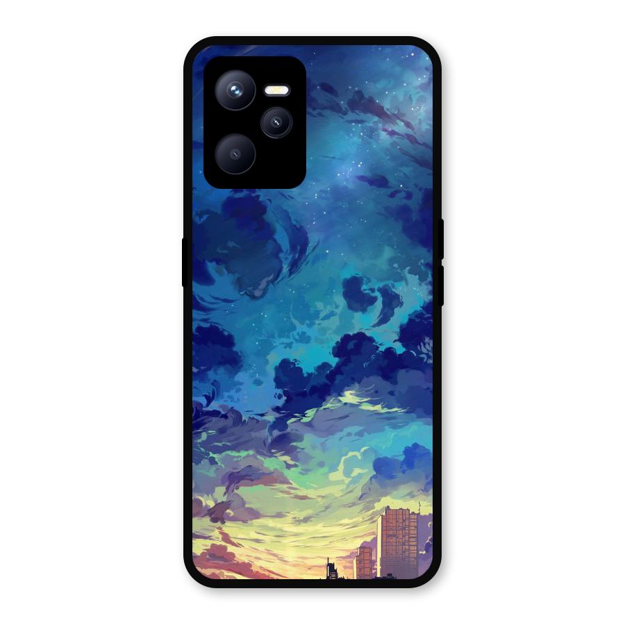 Cloud Art Metal Back Case for Realme C35