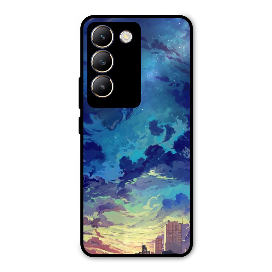Cloud Art Metal Back Case for Vivo T3 5G