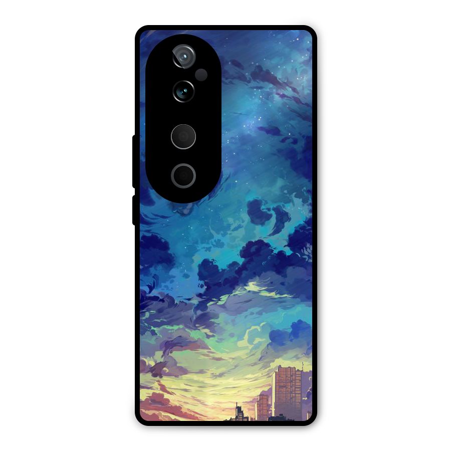 Cloud Art Metal Back Case for Vivo T3 Ultra