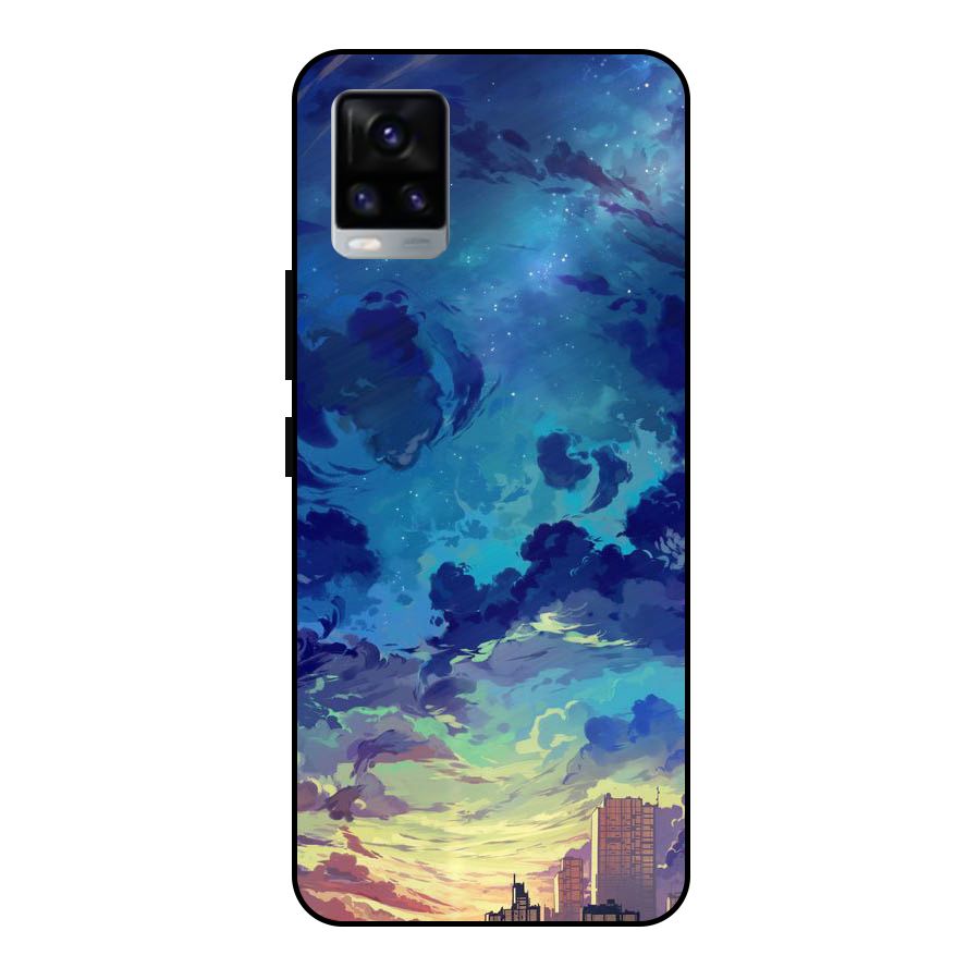 Cloud Art Metal Back Case for Vivo V20 2021
