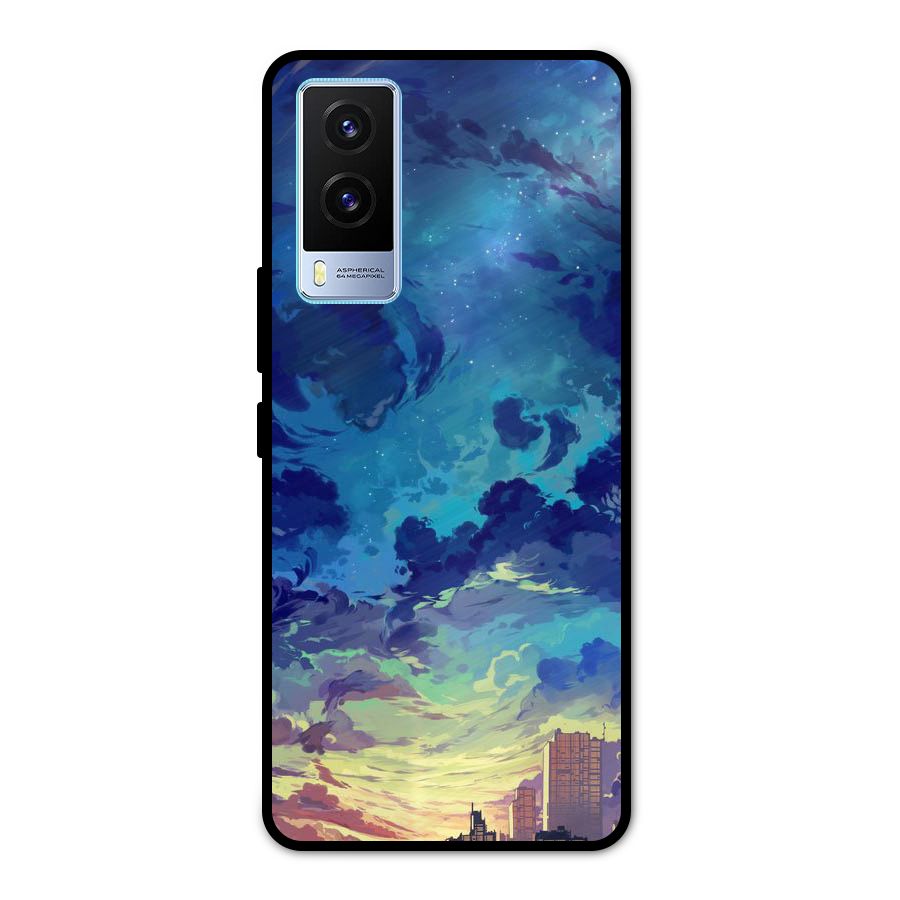 Cloud Art Metal Back Case for Vivo V21e 5G